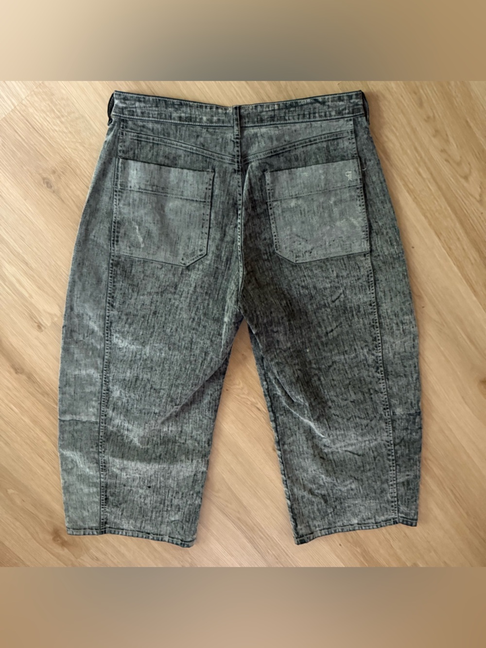 Anthropologie Pilcro Kenna Barrel Jean Wide Leg Velvet Edition Sz 29 Petite - Picture 3 of 4